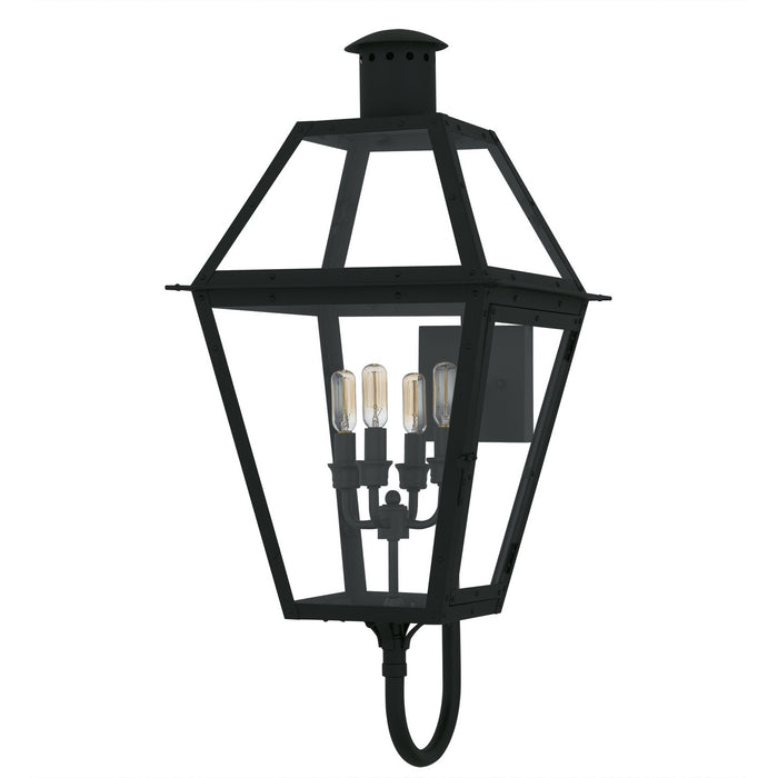 Myhouse Lighting Quoizel - RO8414EK - Four Light Outdoor Wall Lantern - Rue De Royal - Earth Black