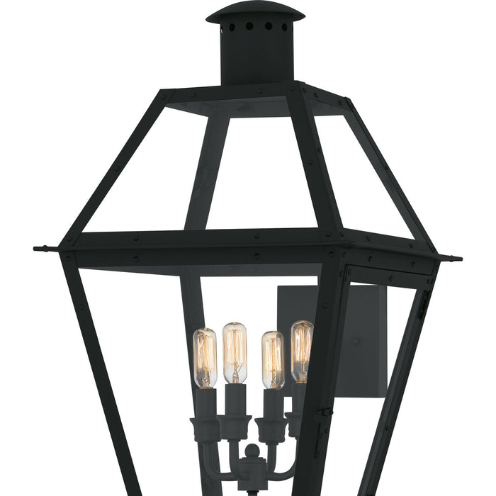 Myhouse Lighting Quoizel - RO8414EK - Four Light Outdoor Wall Lantern - Rue De Royal - Earth Black