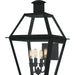 Myhouse Lighting Quoizel - RO8414EK - Four Light Outdoor Wall Lantern - Rue De Royal - Earth Black