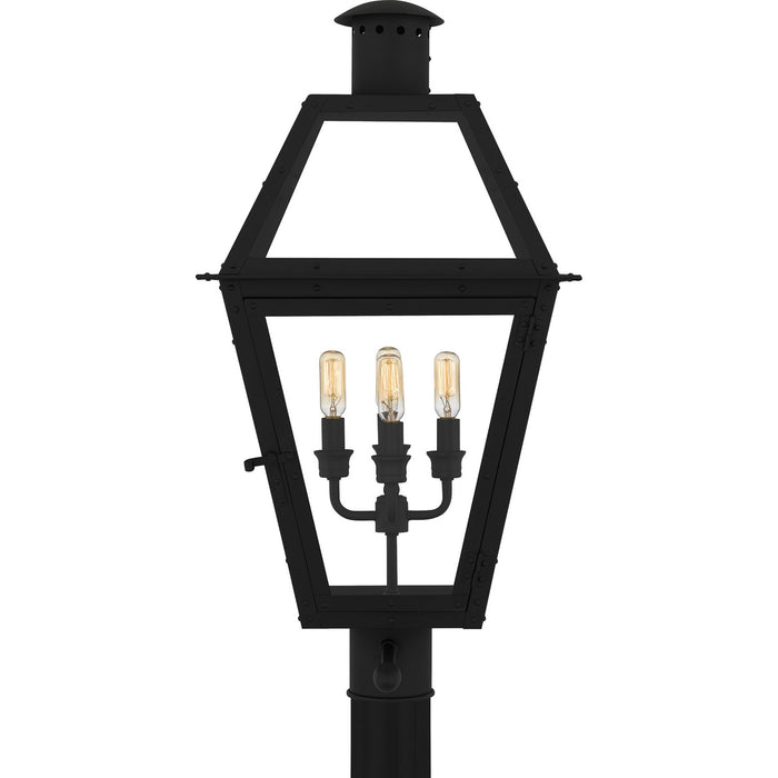 Myhouse Lighting Quoizel - RO9014EK - Four Light Outdoor Post Lantern - Rue De Royal - Earth Black