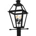 Myhouse Lighting Quoizel - RO9014EK - Four Light Outdoor Post Lantern - Rue De Royal - Earth Black