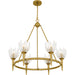 Myhouse Lighting Quoizel - SHA5032BRG - Six Light Chandelier - Shea - Brushed Gold