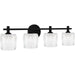 Myhouse Lighting Quoizel - SPD8630MBK - LED Bath - Spade - Matte Black