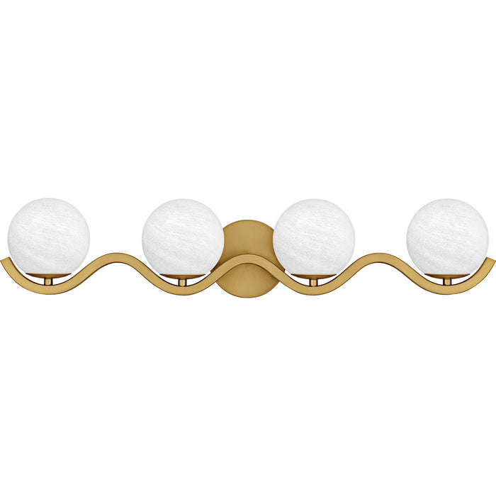 Myhouse Lighting Quoizel - SRI8631AB - Four Light Bath - Spherical - Aged Brass