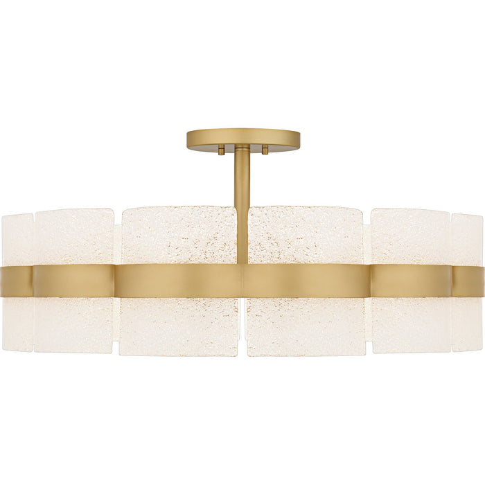 Myhouse Lighting Quoizel - SWE1730SGD - Six Light Semi-Flush Mount - Sweeney - Soft Gold
