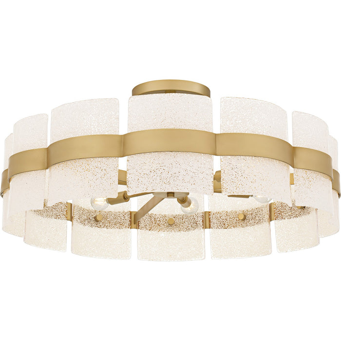Myhouse Lighting Quoizel - SWE1730SGD - Six Light Semi-Flush Mount - Sweeney - Soft Gold