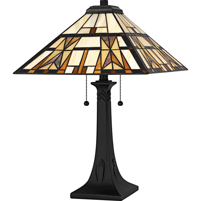 Myhouse Lighting Quoizel - TF6814MBK - Two Light Table Lamp - Kaylor - Matte Black