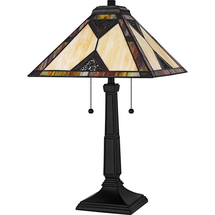 Myhouse Lighting Quoizel - TF6816MBK - Two Light Table Lamp - Aiden - Matte Black