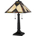 Myhouse Lighting Quoizel - TF6816MBK - Two Light Table Lamp - Aiden - Matte Black