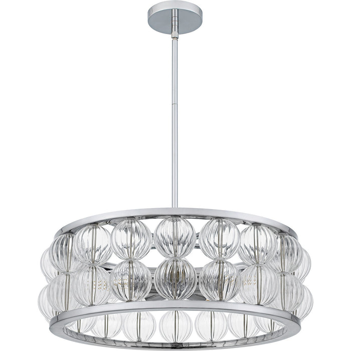 Myhouse Lighting Quoizel - TRK2823C - Five Light Pendant - Terrarock - Polished Chrome