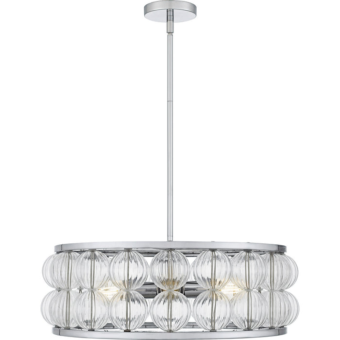 Myhouse Lighting Quoizel - TRK2823C - Five Light Pendant - Terrarock - Polished Chrome