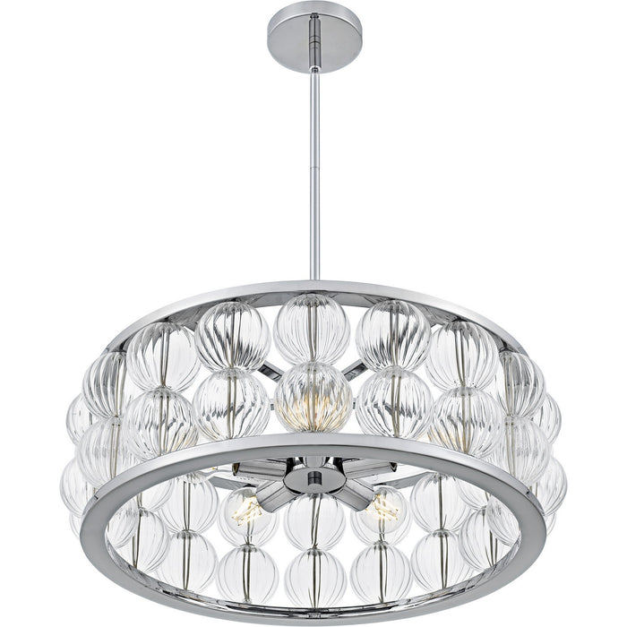 Myhouse Lighting Quoizel - TRK2823C - Five Light Pendant - Terrarock - Polished Chrome