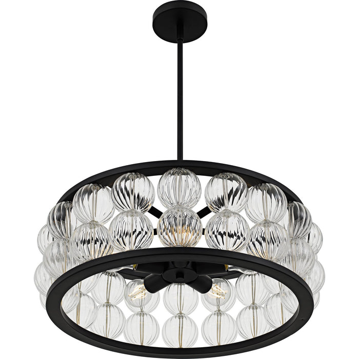 Myhouse Lighting Quoizel - TRK2823MBK - Five Light Pendant - Terrarock - Matte Black