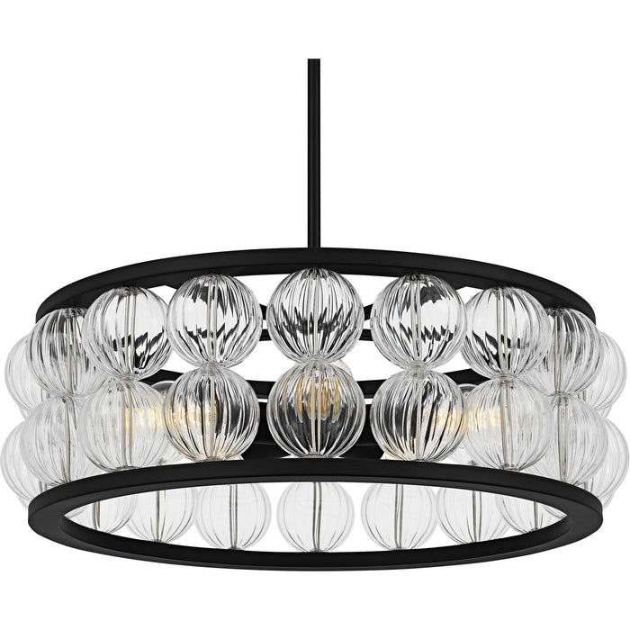 Myhouse Lighting Quoizel - TRK2823MBK - Five Light Pendant - Terrarock - Matte Black