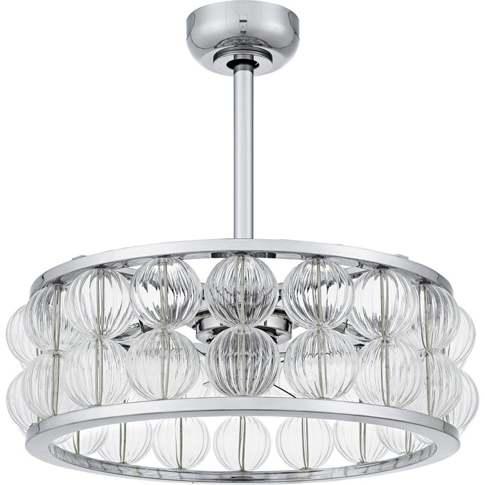 Myhouse Lighting Quoizel - TRK3123C - Four Light Fan Light - Terrarock - Polished Chrome