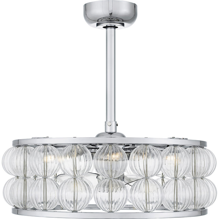 Myhouse Lighting Quoizel - TRK3123C - Four Light Fan Light - Terrarock - Polished Chrome