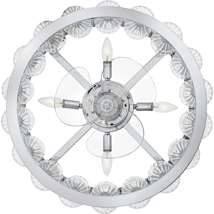 Myhouse Lighting Quoizel - TRK3123C - Four Light Fan Light - Terrarock - Polished Chrome