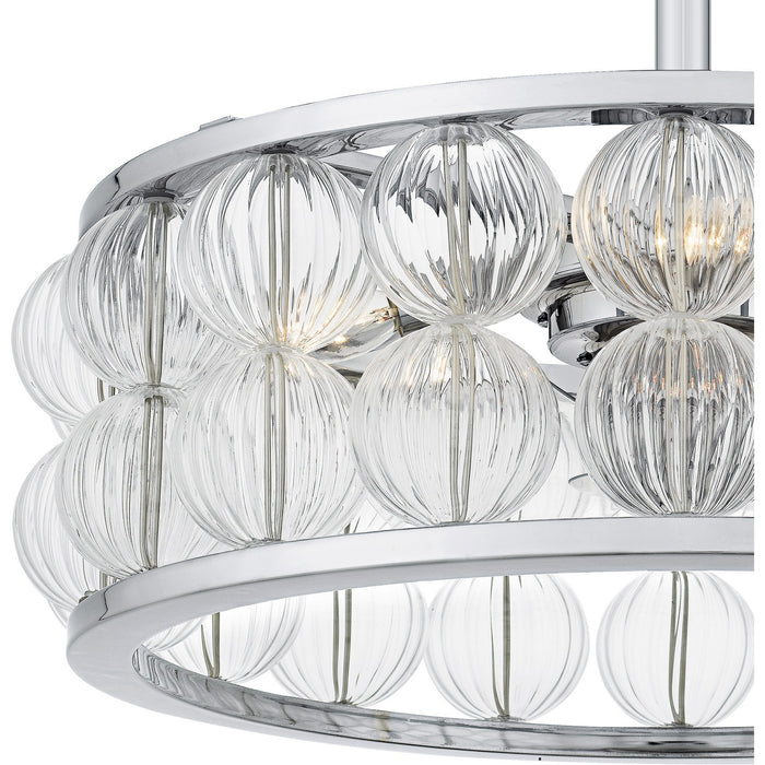 Myhouse Lighting Quoizel - TRK3123C - Four Light Fan Light - Terrarock - Polished Chrome