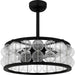 Myhouse Lighting Quoizel - TRK3123MBK - Four Light Fan Light - Terrarock - Matte Black