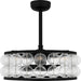 Myhouse Lighting Quoizel - TRK3123MBK - Four Light Fan Light - Terrarock - Matte Black