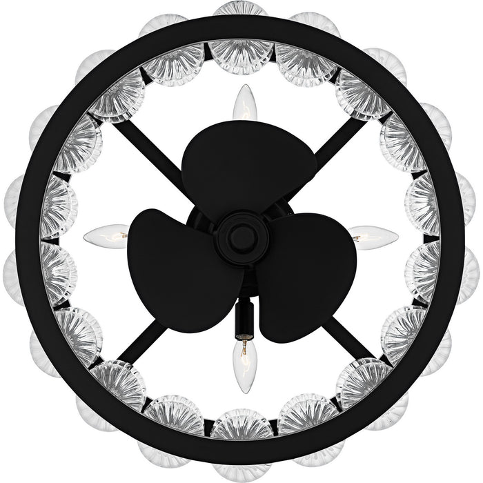 Myhouse Lighting Quoizel - TRK3123MBK - Four Light Fan Light - Terrarock - Matte Black