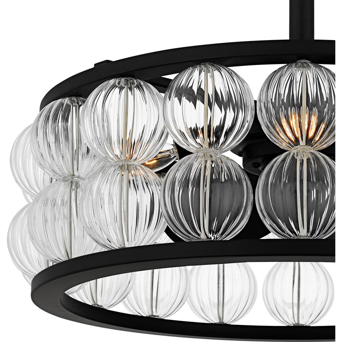 Myhouse Lighting Quoizel - TRK3123MBK - Four Light Fan Light - Terrarock - Matte Black