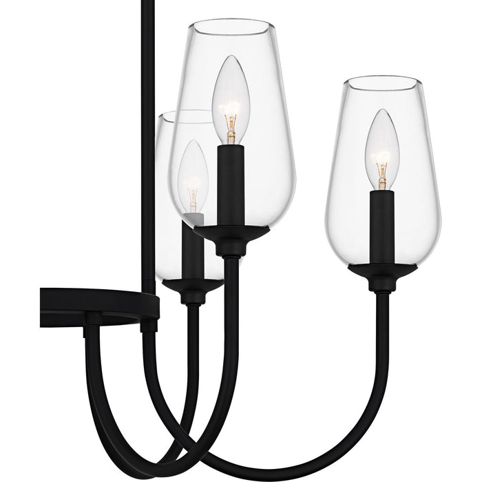 Myhouse Lighting Quoizel - VSC5028MBK - Six Light Chandelier - Viscount - Matte Black