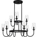 Myhouse Lighting Quoizel - VSC5036MBK - Nine Light Chandelier - Viscount - Matte Black