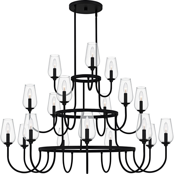 Myhouse Lighting Quoizel - VSC5048MBK - 18 Light Chandelier - Viscount - Matte Black