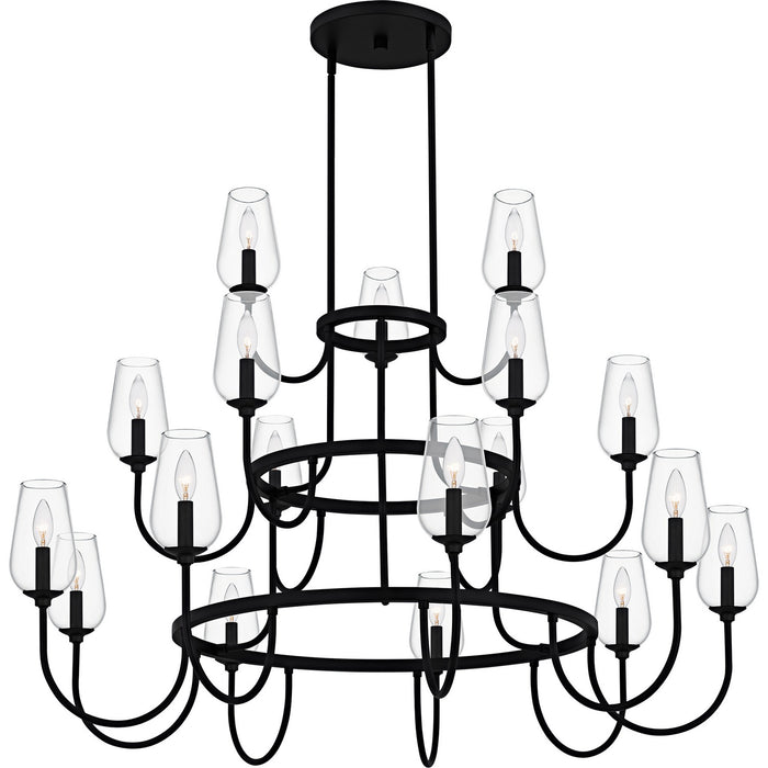 Myhouse Lighting Quoizel - VSC5048MBK - 18 Light Chandelier - Viscount - Matte Black