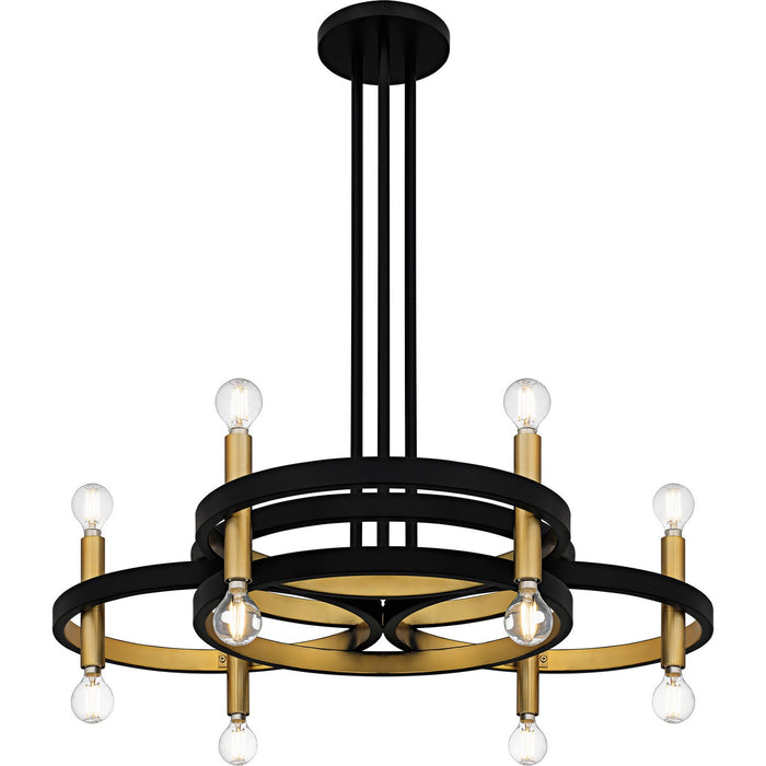 Myhouse Lighting Quoizel - WID5030MBK - Six Light Chandelier - Winsland - Matte Black