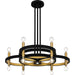 Myhouse Lighting Quoizel - WID5030MBK - Six Light Chandelier - Winsland - Matte Black