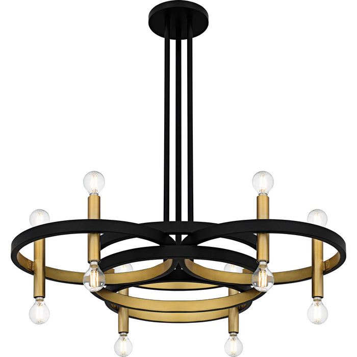 Myhouse Lighting Quoizel - WID5030MBK - Six Light Chandelier - Winsland - Matte Black