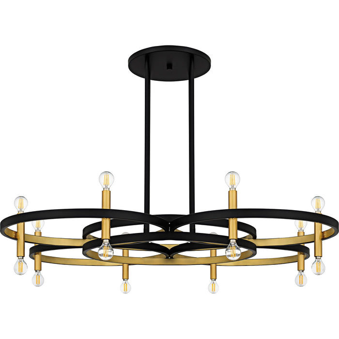 Myhouse Lighting Quoizel - WID5050MBK - Eight Light Chandelier - Winsland - Matte Black