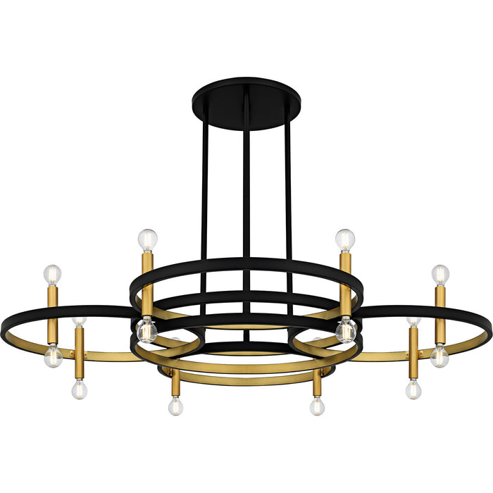 Myhouse Lighting Quoizel - WID5050MBK - Eight Light Chandelier - Winsland - Matte Black