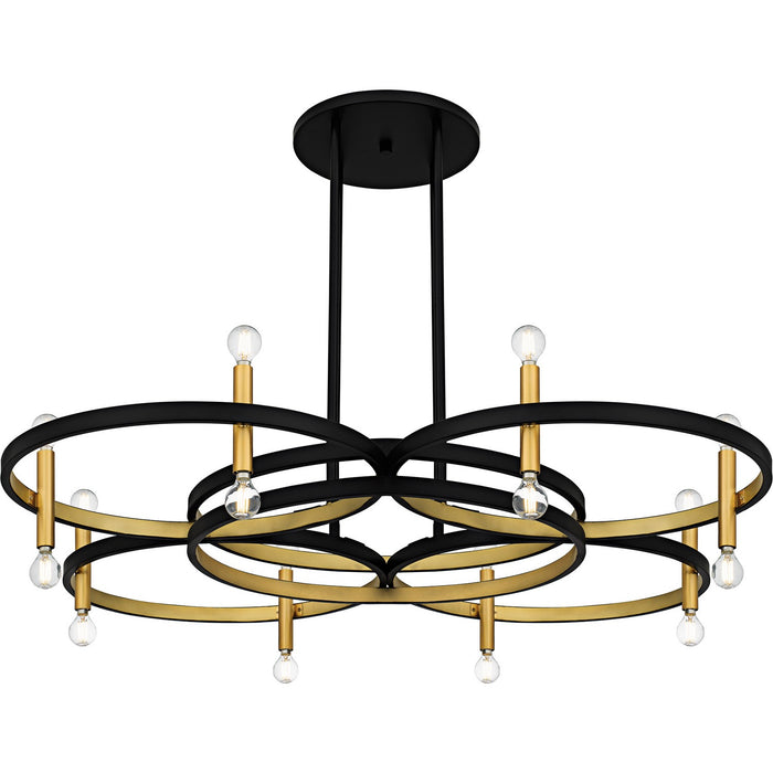 Myhouse Lighting Quoizel - WID5050MBK - Eight Light Chandelier - Winsland - Matte Black