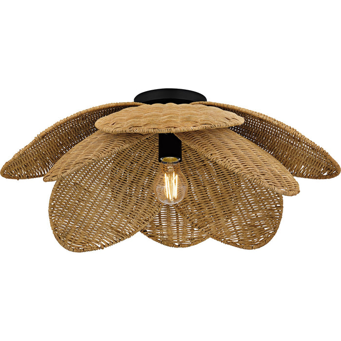 Myhouse Lighting Quoizel - WLL1722MBK - One Light Semi-Flush Mount - Willa - Matte Black