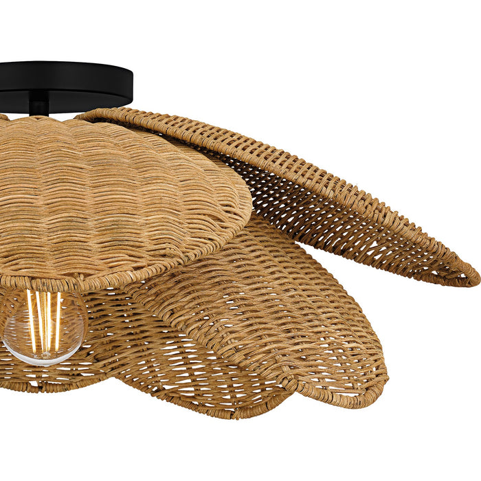 Myhouse Lighting Quoizel - WLL1722MBK - One Light Semi-Flush Mount - Willa - Matte Black