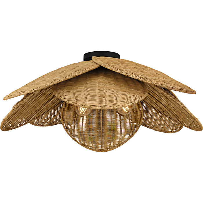 Myhouse Lighting Quoizel - WLL1730MBK - Four Light Semi-Flush Mount - Willa - Matte Black