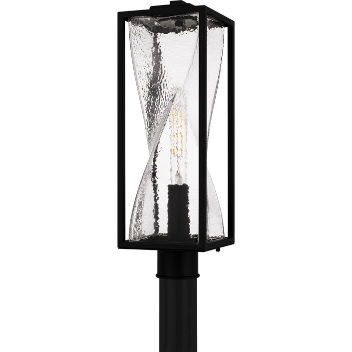Myhouse Lighting Quoizel - ZAR9007MBK - One Light Outdoor Post Lantern - Zarah - Matte Black