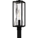 Myhouse Lighting Quoizel - ZAR9007MBK - One Light Outdoor Post Lantern - Zarah - Matte Black