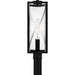 Myhouse Lighting Quoizel - ZAR9007MBK - One Light Outdoor Post Lantern - Zarah - Matte Black