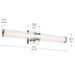 Myhouse Lighting Kichler - 55196PNLED - LED Linear Bath - Laurene - Polished Nickel
