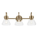 Myhouse Lighting Kichler - 55155CPZCLR - Three Light Bath - Farum - Champagne Bronze