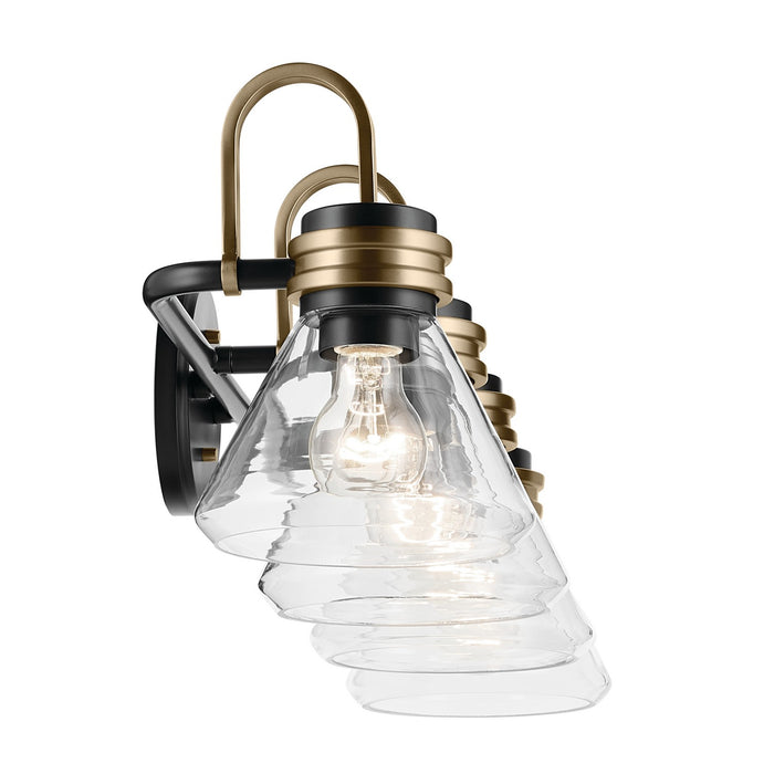 Myhouse Lighting Kichler - 55156BKCLR - Four Light Bath - Farum - Black