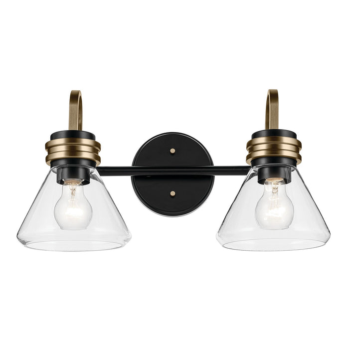Myhouse Lighting Kichler - 55154BKCLR - Two Light Bath - Farum - Black
