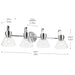 Myhouse Lighting Kichler - 55156CHCLR - Four Light Bath - Farum - Chrome