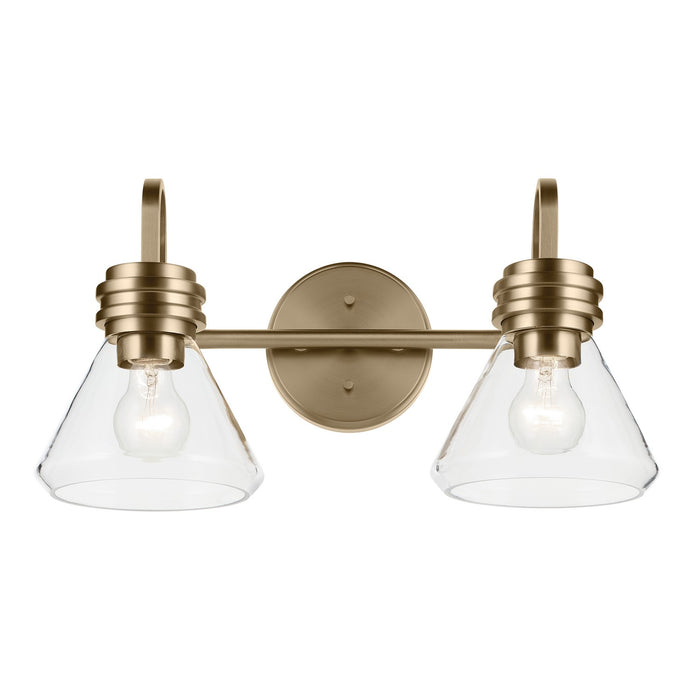 Myhouse Lighting Kichler - 55154CPZCLR - Two Light Bath - Farum - Champagne Bronze