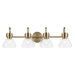 Myhouse Lighting Kichler - 55156CPZCLR - Four Light Bath - Farum - Champagne Bronze