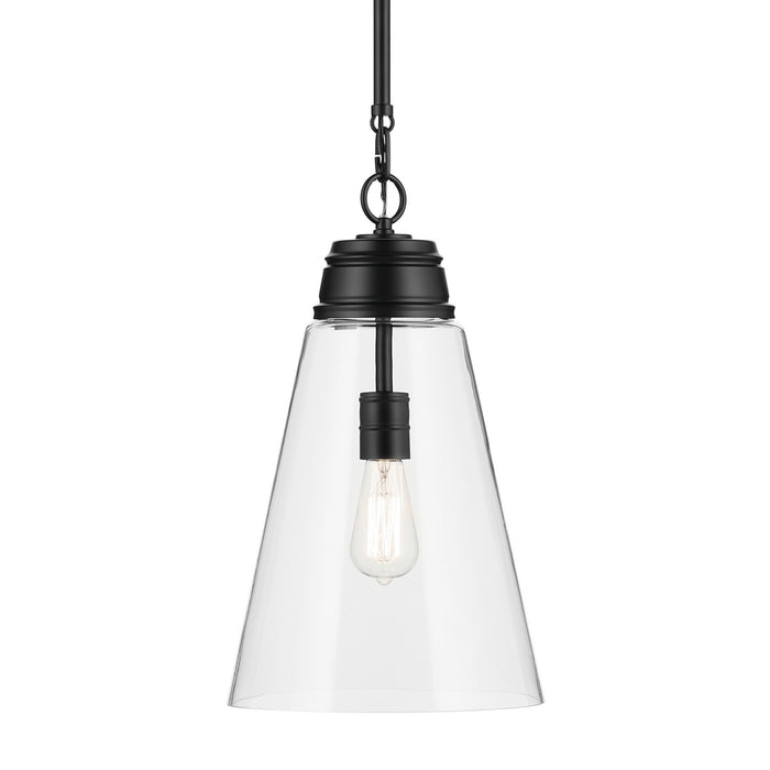 Myhouse Lighting Kichler - 52661BKCLR - One Light Pendant - Marsailli - Black
